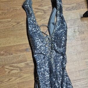 Sparkling Silver One Piece